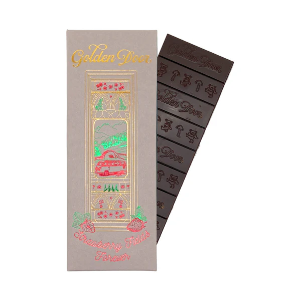 Golden Door Chocolate – Strawberry Fields Forever 4g Golden Door Chocolate – Strawberry Fields Forever 4g