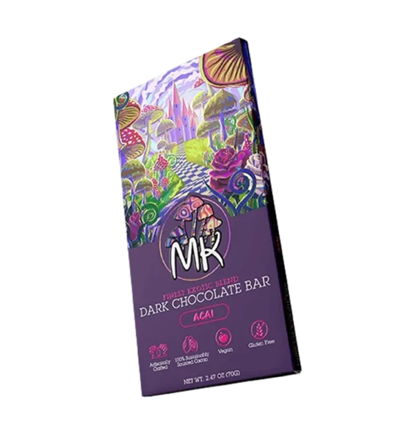 Magic Kingdom Acai Bliss Dark Chocolate Mushroom Bar Magic Kingdom Acai Bliss Dark Chocolate Mushroom Bar