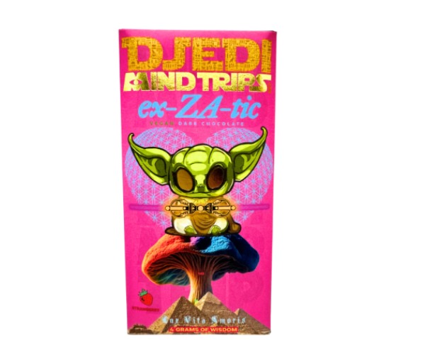 DJEDI MIND TRIPS – Strawberry Vegan Dark Chocolate – 4g